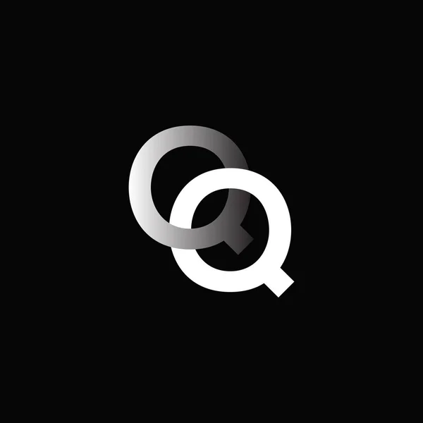 Entwurf des verbundenen Logos qq — Stockvektor