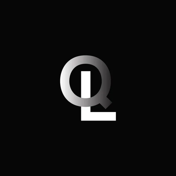 Design af tilsluttet logo Ql – Stock-vektor