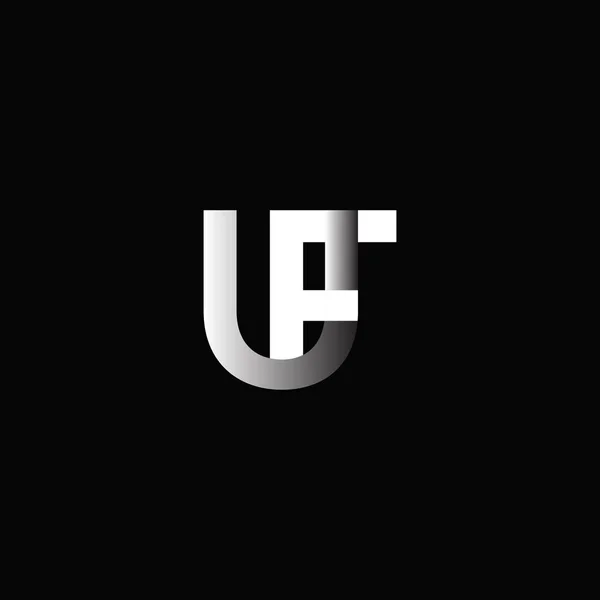 Projekt logo połączonych Uf — Wektor stockowy