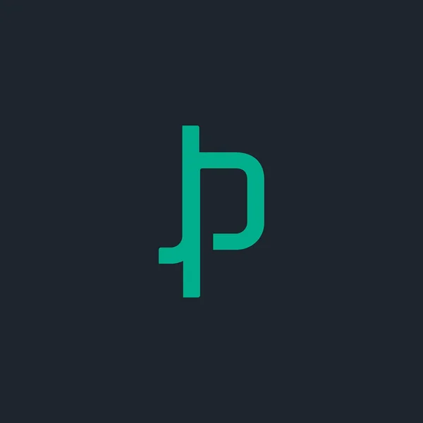 Diseño del logo Jp — Vector de stock