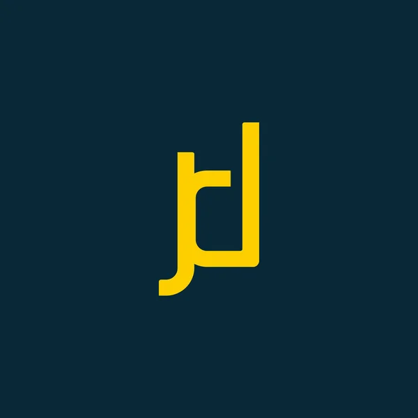 Diseño del logo Jd — Archivo Imágenes Vectoriales