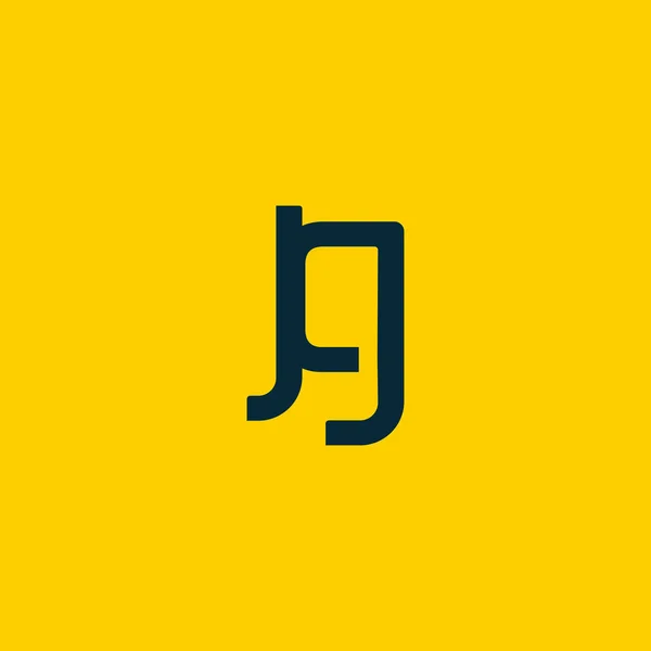 Diseño del logo Jg — Vector de stock