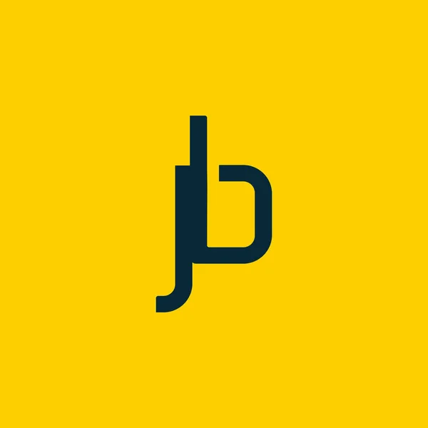 Design kapcsolódó logó Jb — Stock Vector