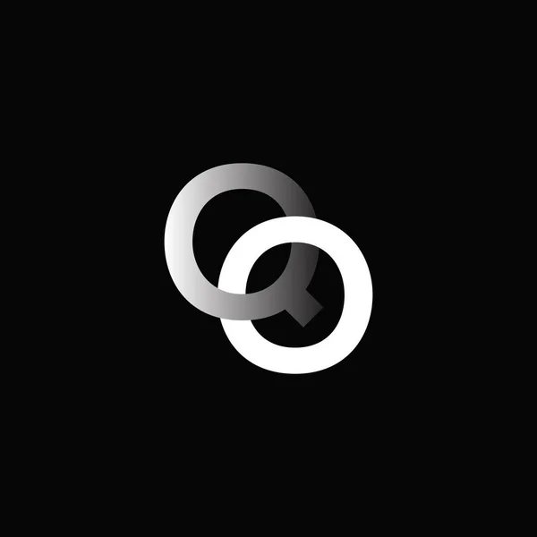Design do logotipo conectado Qo — Vetor de Stock