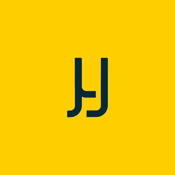 Entwurf des verbundenen Logos jy — Stockvektor