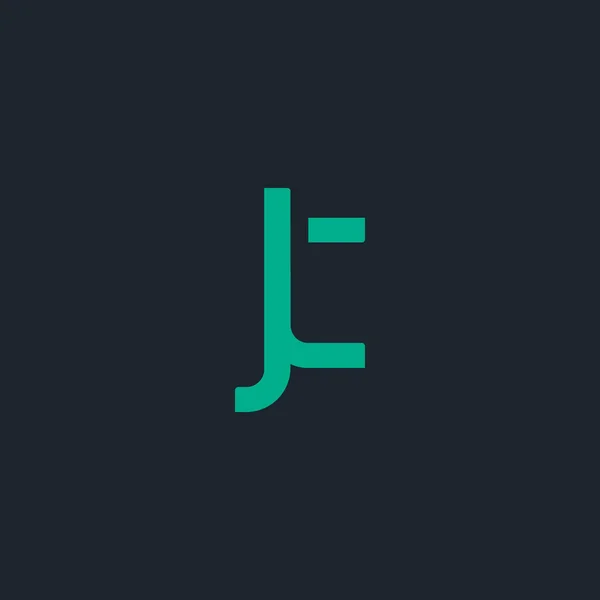 Ontwerp van verbonden logo Jc — Stockvector