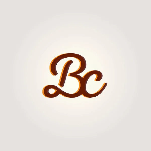 Wspólnych liter Bc logo — Wektor stockowy