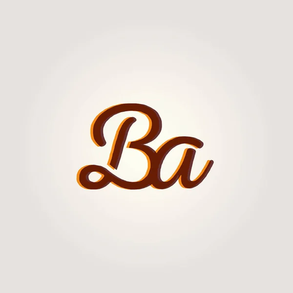 Wspólne logo litery Ba — Wektor stockowy