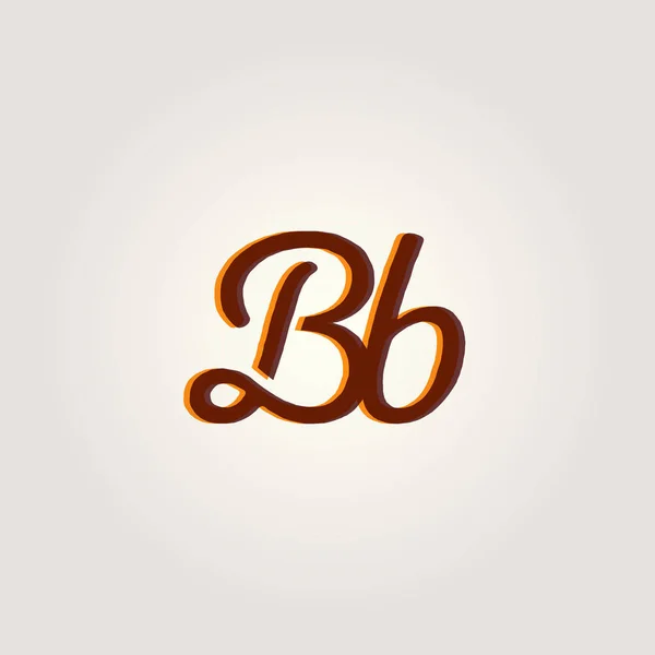 Gezamenlijke brieven Bb logo — Stockvector