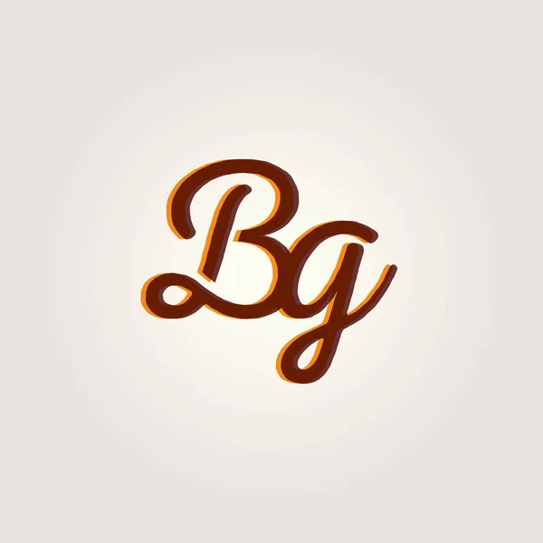 Gezamenlijke brieven Bg logo — Stockvector