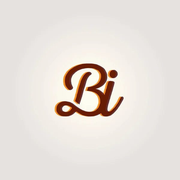 Wspólne logo Bi litery — Wektor stockowy