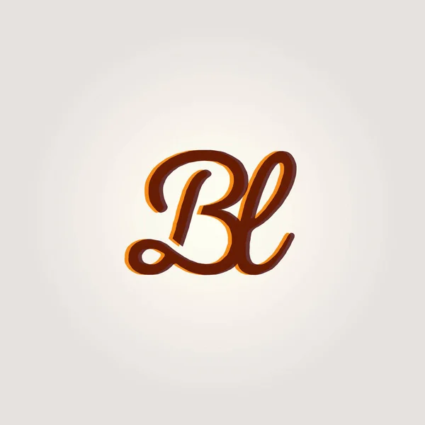 Wspólne logo Bl litery — Wektor stockowy