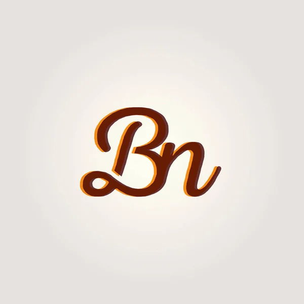 Gezamenlijke brieven Bn logo — Stockvector