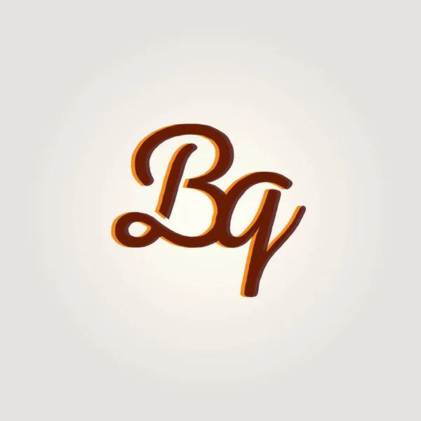 Спільні літери логотип BQ — стоковий вектор