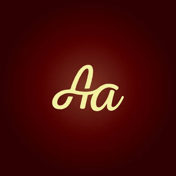 Gemeinsame Buchstaben aa Logo — Stockvektor