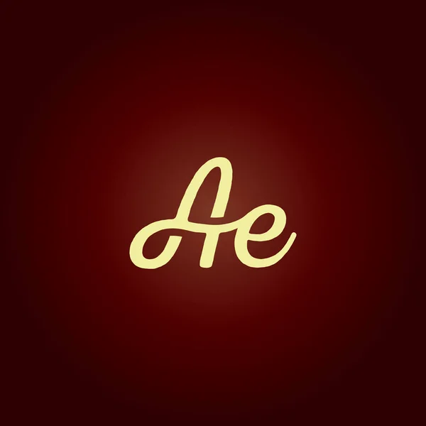 共同文字 Ae ロゴ — ストックベクタ
