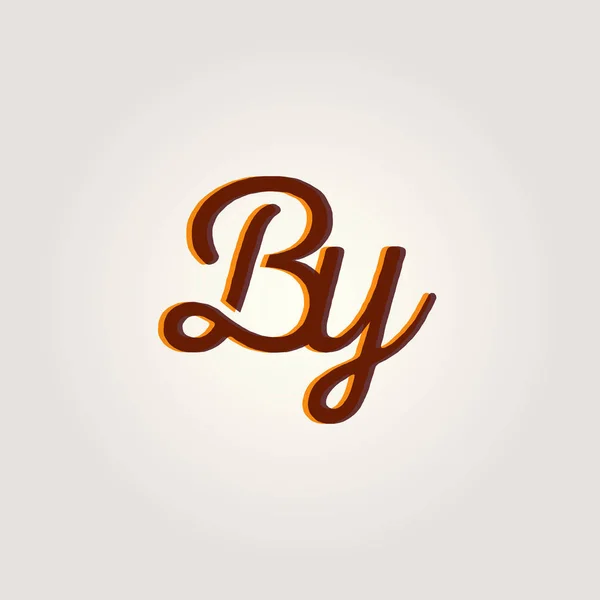 Gezamenlijke brieven door logo — Stockvector