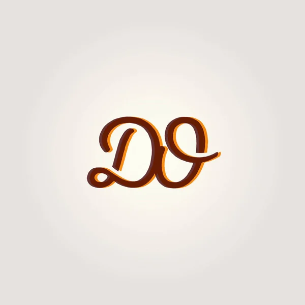 Ortak harfler logosu — Stok Vektör