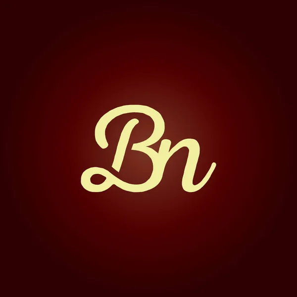 Joint letters BN logo — Stock Vector