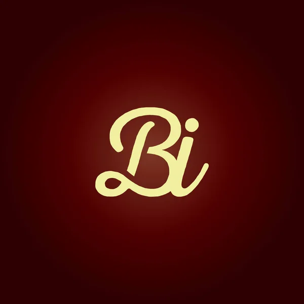 Joint letters BI logo — Stock Vector