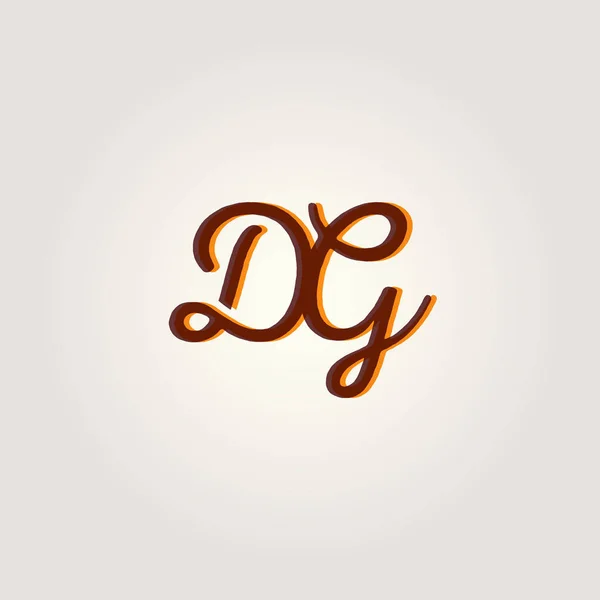 Wspólne logo Dg litery — Wektor stockowy
