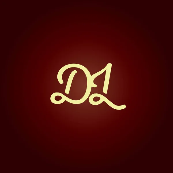 Közös betűk Dl logó — Stock Vector