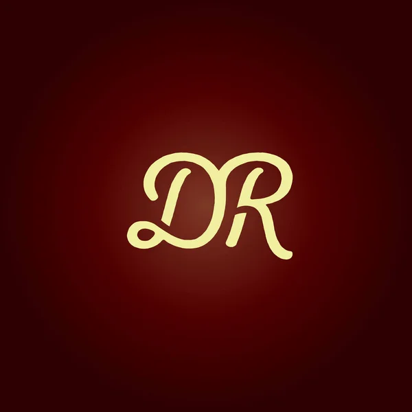 Wspólnych liter Dr logo — Wektor stockowy