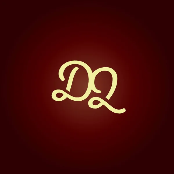 Wspólne logo Dq litery — Wektor stockowy