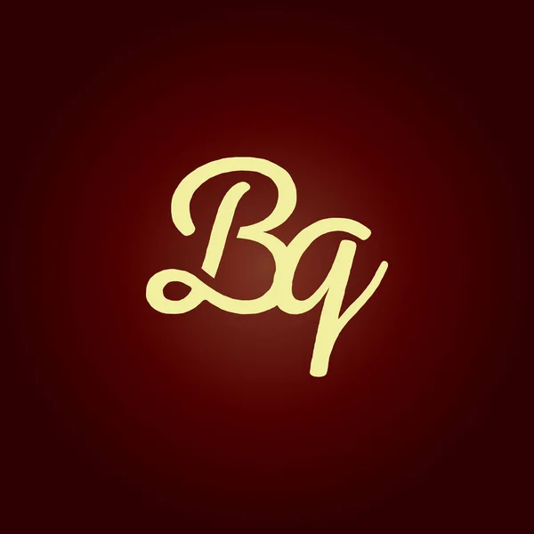 Joint letters BQ logo — Stock Vector