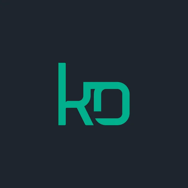 З'єднаний логотип літер Ko — стоковий вектор