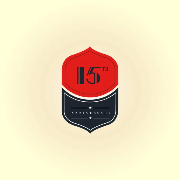15 rocznica logo — Wektor stockowy