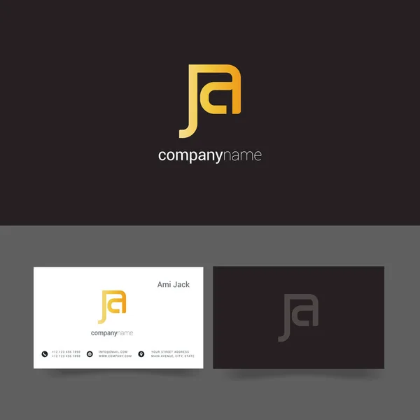 Icône de lettre commune Ja — Image vectorielle