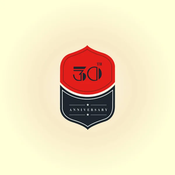 30th logo výročí — Stockový vektor