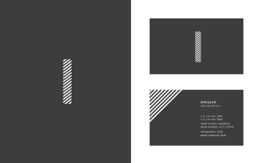 Dar çizgi harf ı logo