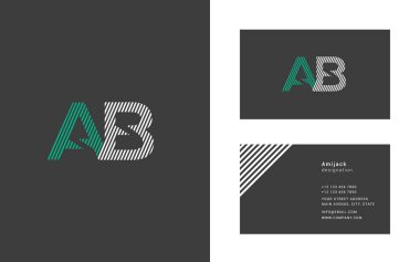 Dar hat mektup A ve B logosu.