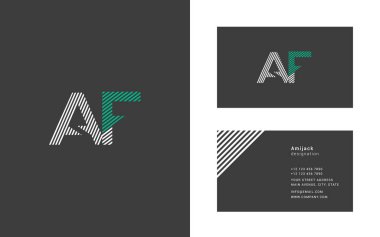 Dar hat mektup A ve F logosu.