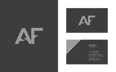 Dar hat mektup A ve F logosu.