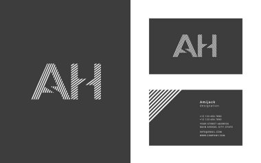 Dar hat mektup A ve H logosu.