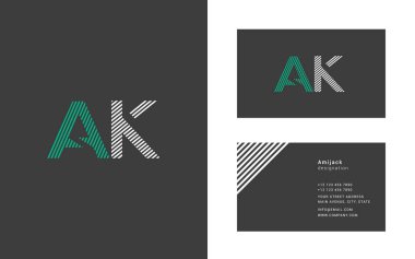 Dar hat mektup A ve K logosu.