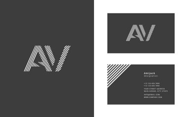 Dar hat mektup A ve V logosu.