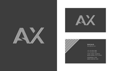 Dar hat mektup A ve X logosu.