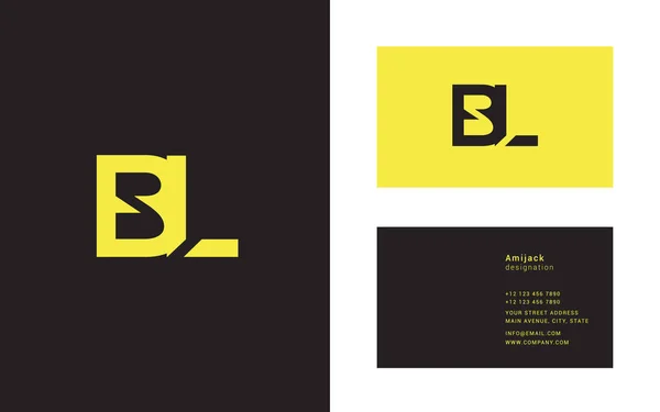 Icône logo commune BL — Image vectorielle
