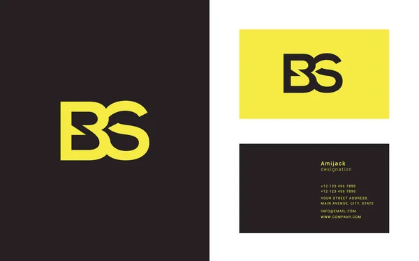 Ícone logotipo comum BS —  Vetores de Stock