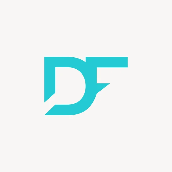 Ícone logotipo comum Df — Vetor de Stock