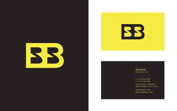 Gezamenlijke logo pictogram Bb — Stockvector