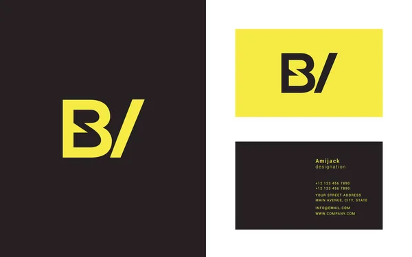 Gezamenlijke logo pictogram Bv — Stockvector