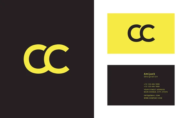 Icône de logo commun Cc — Image vectorielle