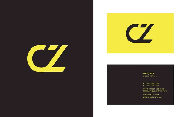 Gezamenlijke logo pictogram Cz — Stockvector