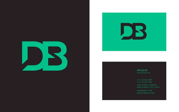 Ícone logotipo comum Db — Vetor de Stock