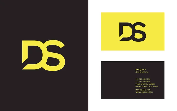 Gezamenlijke logo pictogram Ds — Stockvector